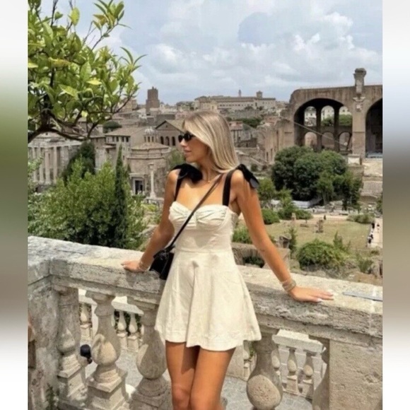 ZARA BLOGGERS’ FAVORITE RUFFLED MINI DRESS - Picture 3 of 16